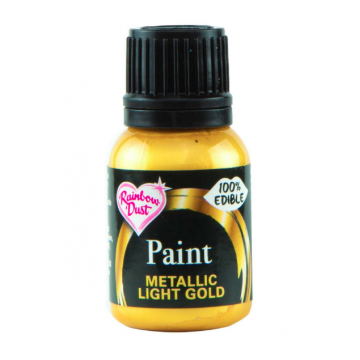 Food paint - Rainbow Dust - metallic gold, 25 ml