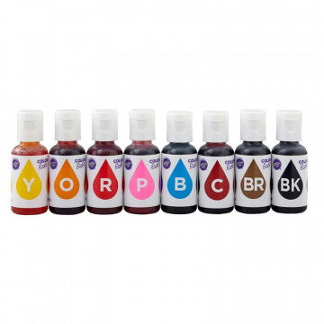 Set of Color Right concentrated food colors- Wilton - 8 colors
