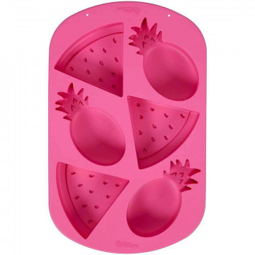 Silicone mould for biscuits - Wilton - fruits, 6 pcs.