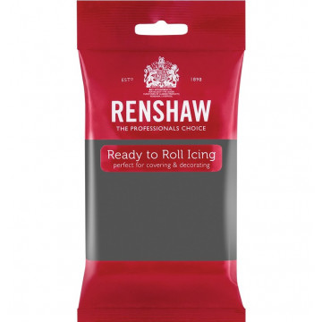 Sugar paste - Renshaw - grey, 250 g