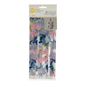 Decorative candy bags - Wilton - flowers, 20 pcs.