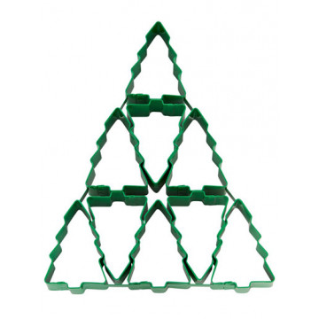 Cookie cutter - Wilton - christmas trees, 9 pcs.