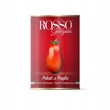 Pomidory w puszce - Rosso Gargano - całe, bez skóry, 400 g