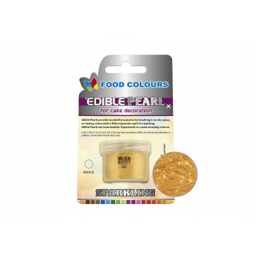 Pearl Food Powder - Food Colors - Golden Sunset, 10 ml