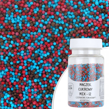 Sugar pearls sprinkles topping - mix 12, 75 g