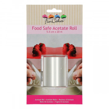 Food safe acetate roll - FunCakes - 5,5 cm x 20 m