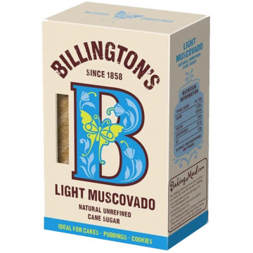 Natural unrefined Muscovado cane sugar - Billington's - light, 500 g
