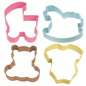 Set of colorful cutters - Wilton - baby, 4 pcs.