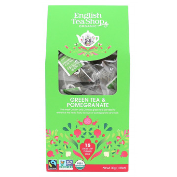 Green Tea & Pomegranate - English Tea Shop - 15 pcs.