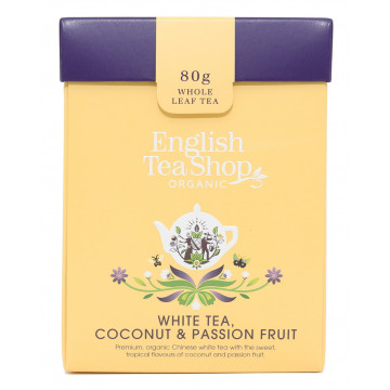 Herbata White Tea, Coconut & Passion Fruit - English Tea Shop - 80 g