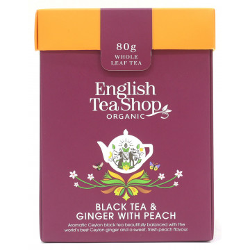 Black Tea & Ginger with Peach - English Tea Shop - 80 g