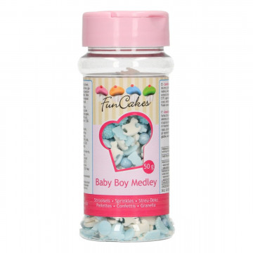 Sugar sprinkles - FunCakes - baby boy, 50 g