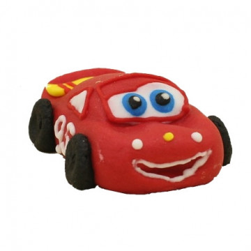 Sugar figure for cake - Slado - toy car, red, 6 cm