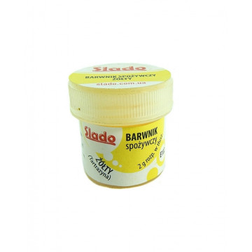 Food coloring powder for fatty masses - Slado - yellow, 2 g