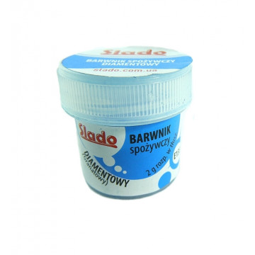 Food coloring powder for fatty masses - Slado - light blue, 2 g