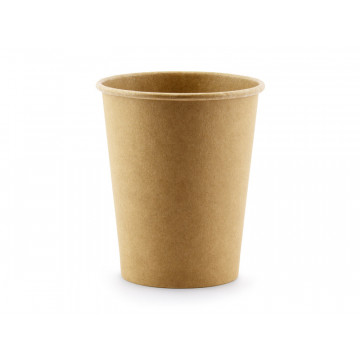 Paper cups - PartyDeco - kraft, 220 ml, 6 pcs.