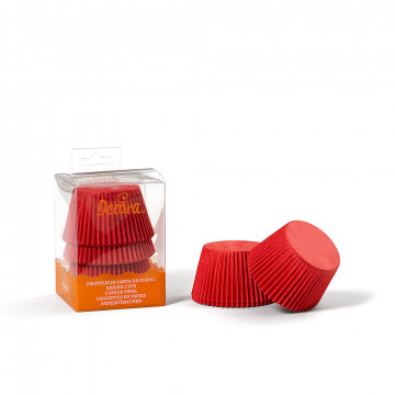 Baking cups - Decora - red, 55 x 45 mm, 60 pcs.