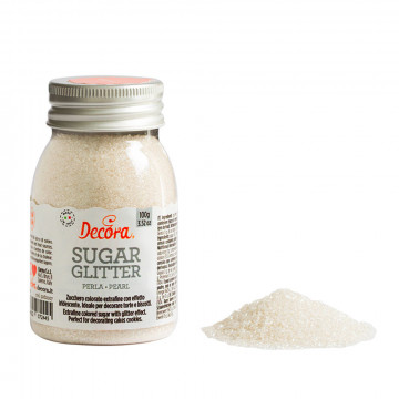 Sugar sprinkles - Decora - brocaded, pearl, 100 g
