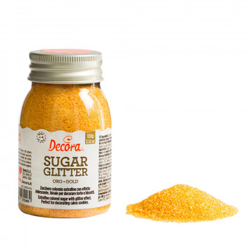 Sugar sprinkles - Decora - brocaded, gold, 100 g