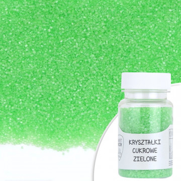 Sugar crystals - green, 50 g
