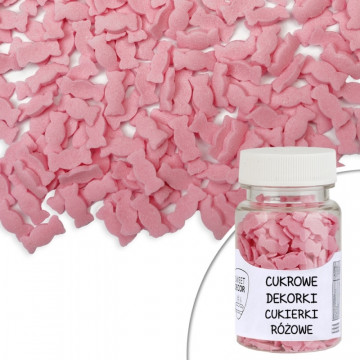 Sugar sprinkles - sweets, pink, 30 g