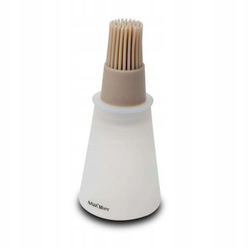Silicone brush with a container - Nava - 11.5 cm, 80 ml