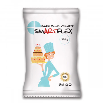 Sugar paste, fondant - SmartFlex - baby blue, 250 g