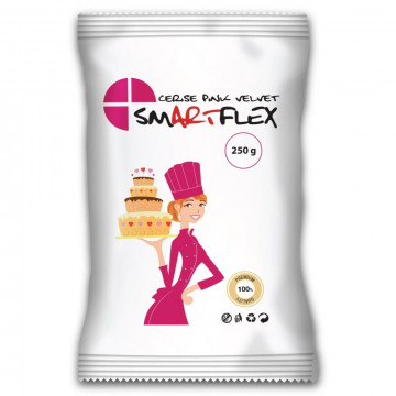 Sugar paste, fondant - SmartFlex - cerise pink, 250 g