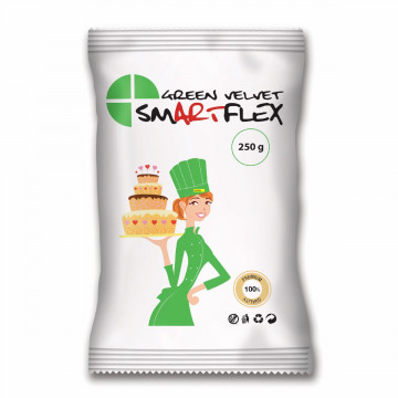 Masa cukrowa, fondant - SmartFlex - zielona, 250 g