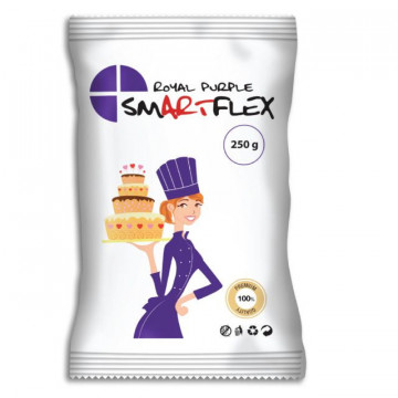 Sugar paste, fondant - SmartFlex - royal purple, 250 g