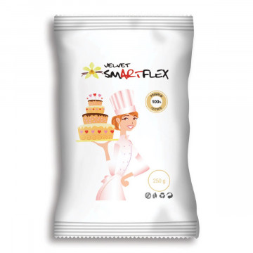 Sugar paste, fondant - SmartFlex - white, 250 g