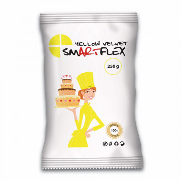 Masa cukrowa, fondant - SmartFlex - żółta, 250 g