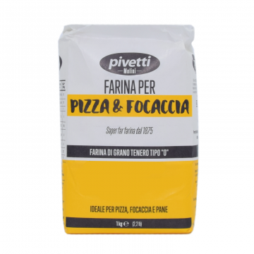 Pizza & Focaccia flour - Pivetti - type 0, 1 kg